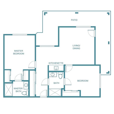 Pendleton-2BR-2-Bath-934-sq-ft-1