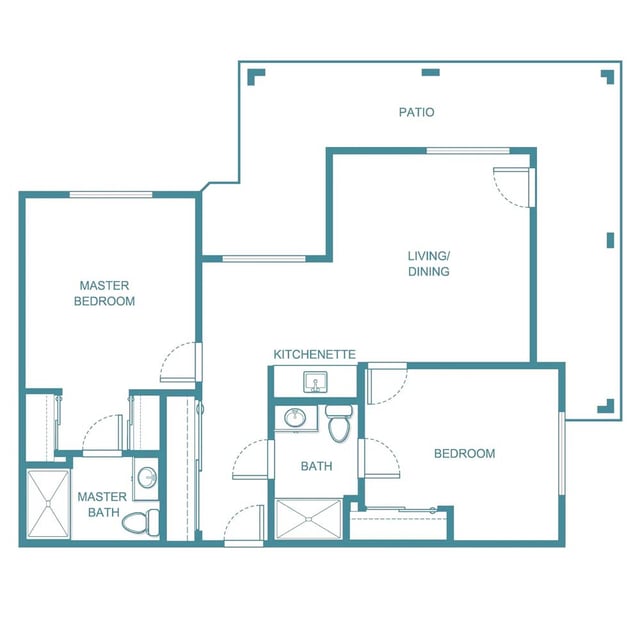 Pendleton-2BR-2-Bath-934-sq-ft