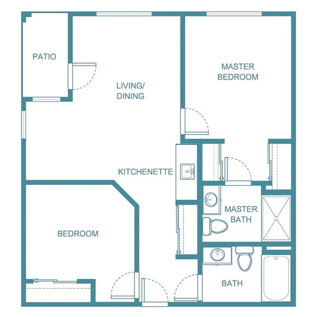 Smithfield-2BR-2-Bath-846-sq-ft-1